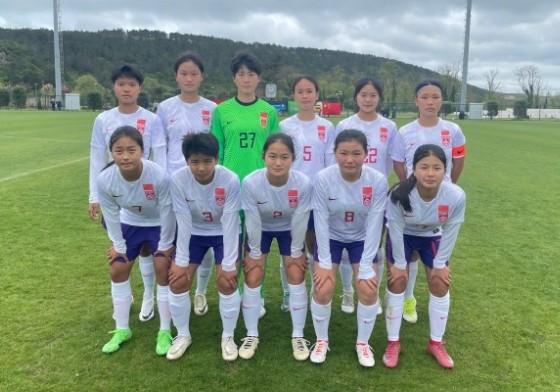 欧足联U16女足国际邀请赛：中国U15女足1-0土耳其，获得季军